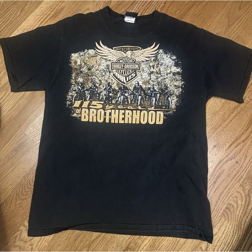 Harley-Davidson 115th Brotherhood Anniversary TShirt  Warwick, R.I. Medium Mens